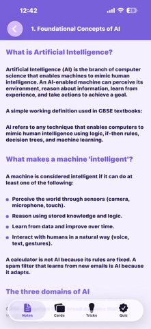CBSE AI 10 iPhone screenshot
