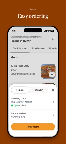 Thai Gourmet Kitchen iPhone screenshot