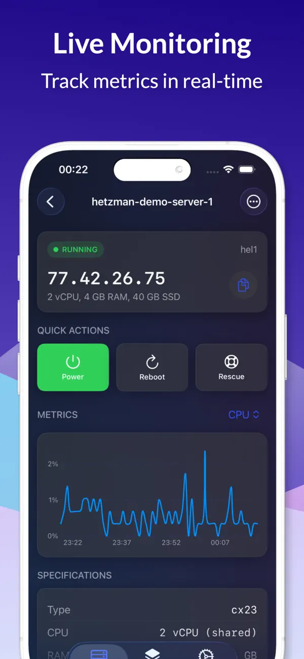 #2. Hetzman for Hetzner Cloud (iOS) Von: Sang Yoon Song