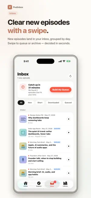 PodInbox: Podcast Queue screenshot 3