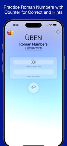Üben - Roman Numbers Screenshot 1 of 8