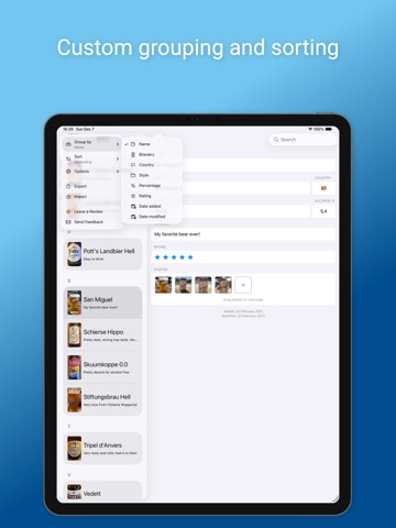 Beer Diary - Review your beers iPad screenshot