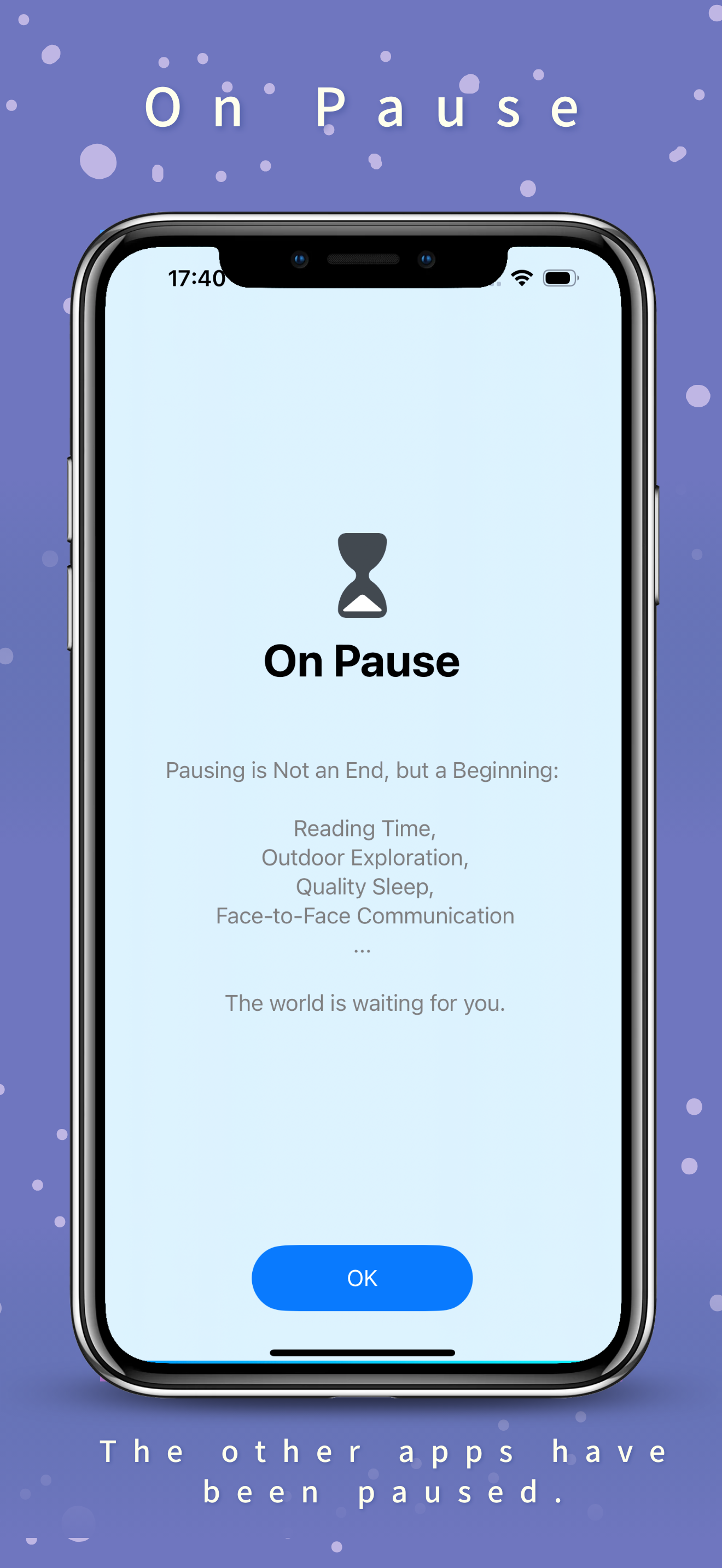 Easy Pause -  Put Down Phone