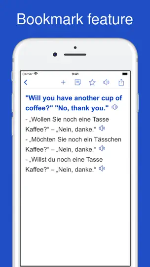 Screenshot von English German Sentences auf dem iPhone 5