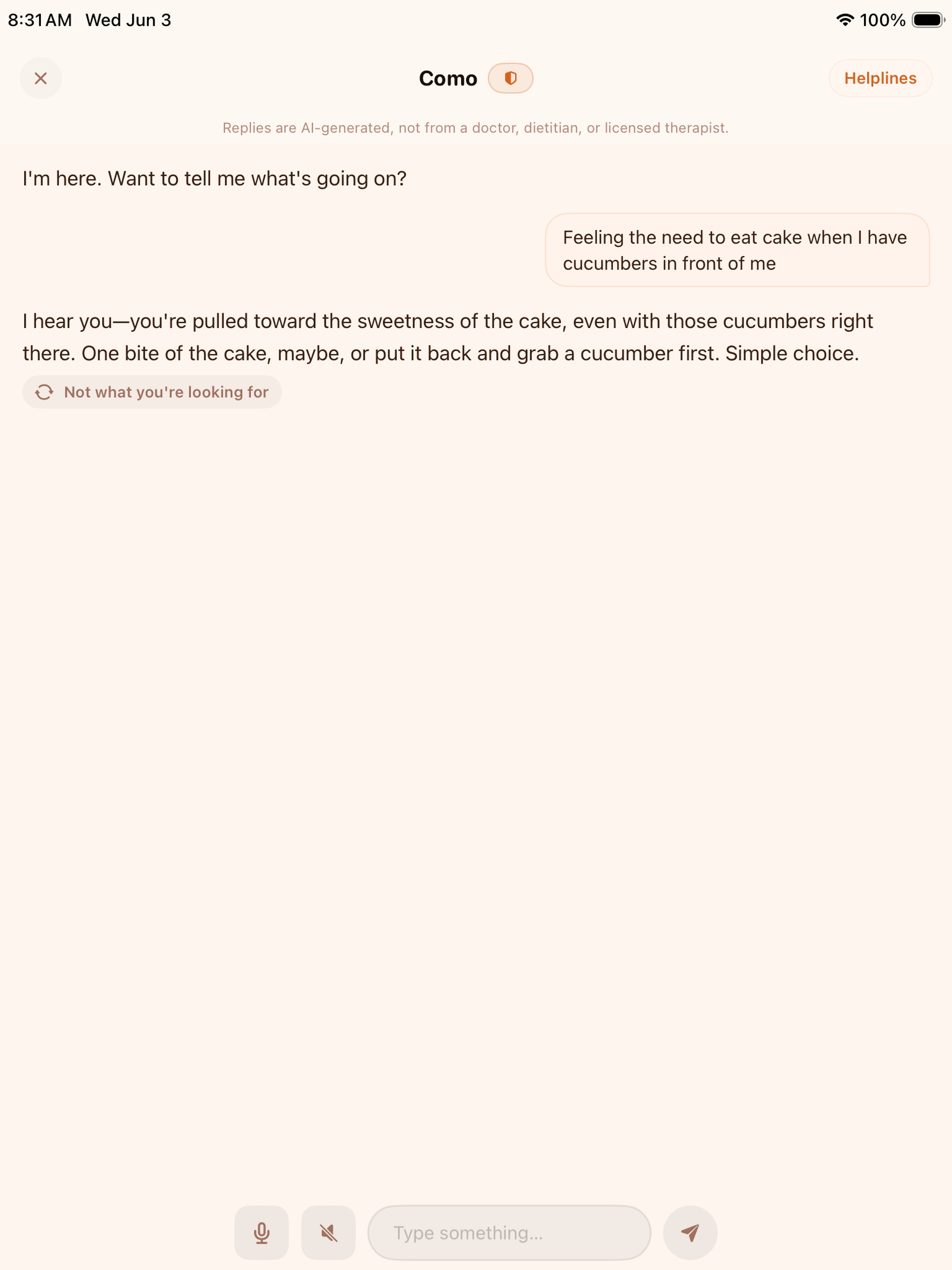 Como: Emotional Eating Support screenshot 8