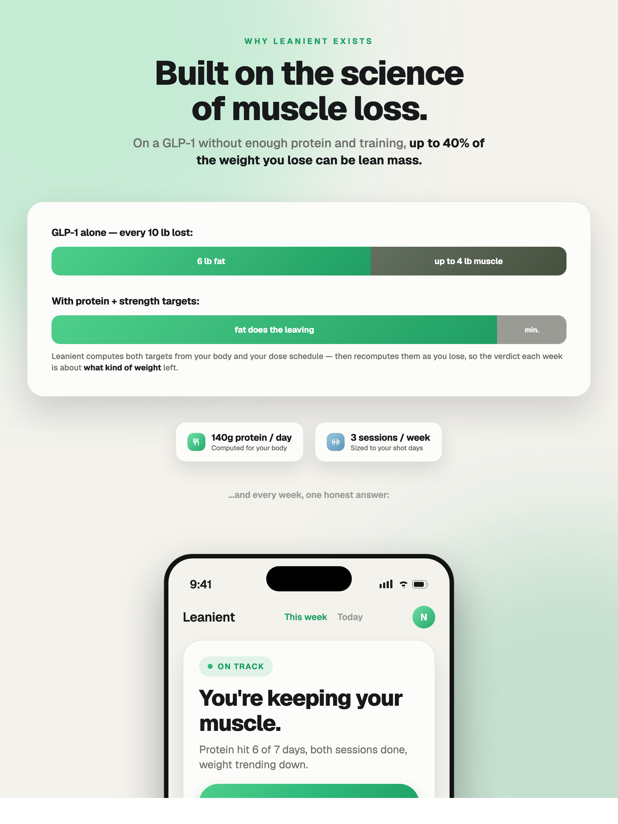 Leanient: GLP-1 Muscle Care