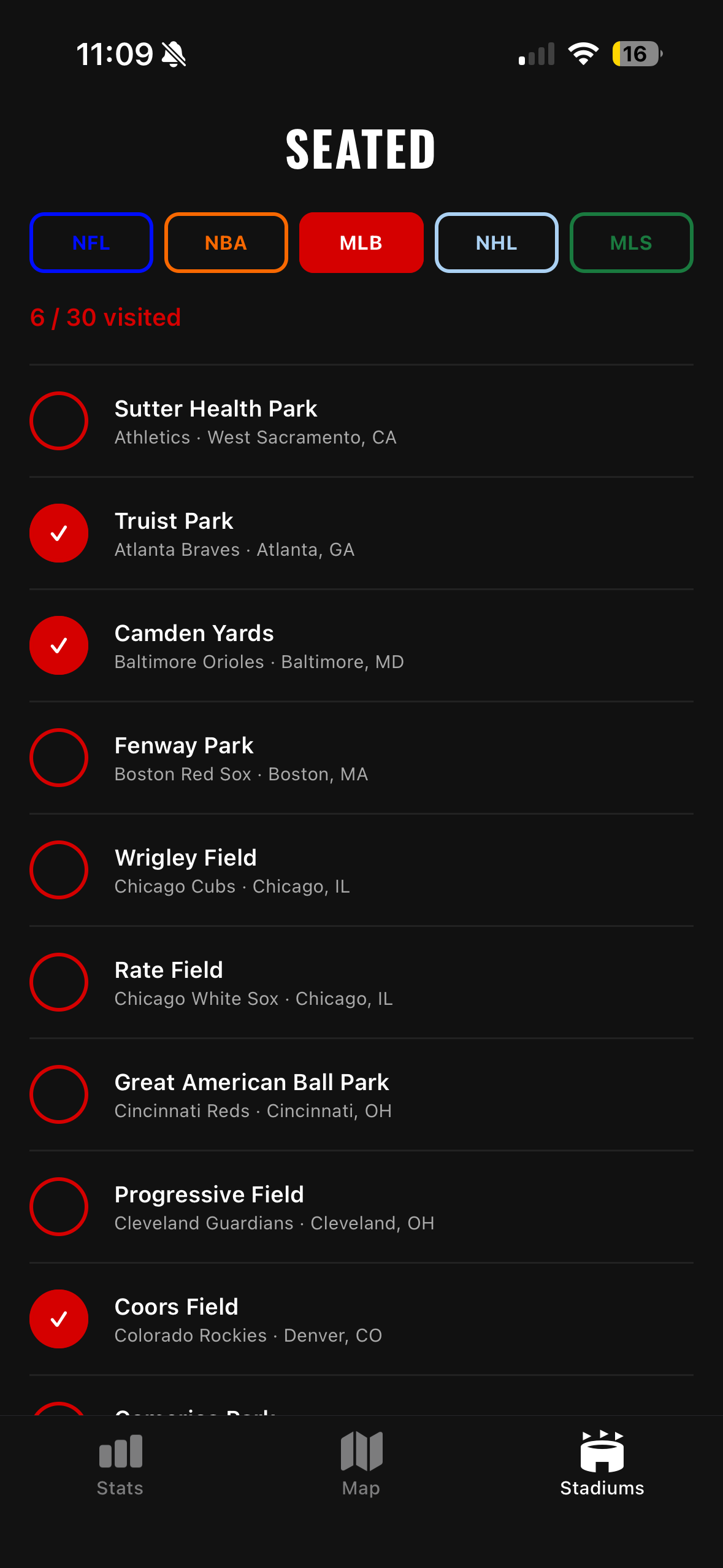 Seated - Stadium Tracker screenshot 7