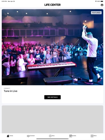 Life Center iPad screenshot