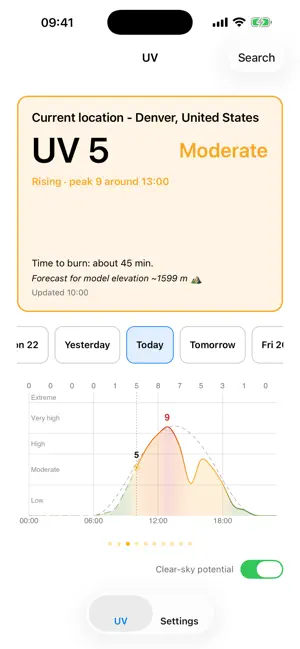 PeakUV screenshot 1