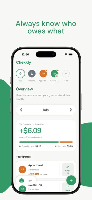 Chekkly: Split Bills & Costs screenshot 2
