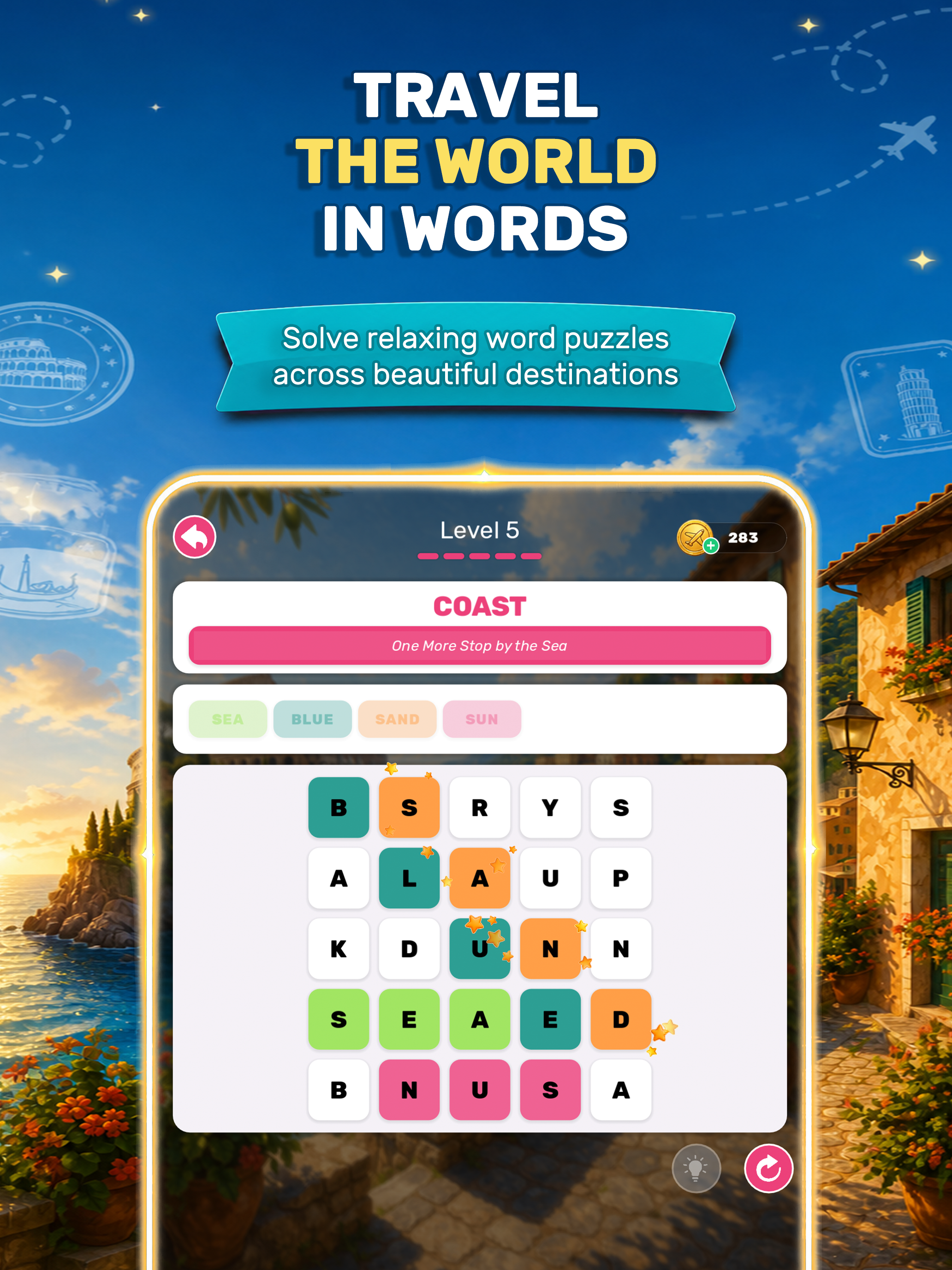 Word Search: World Travel