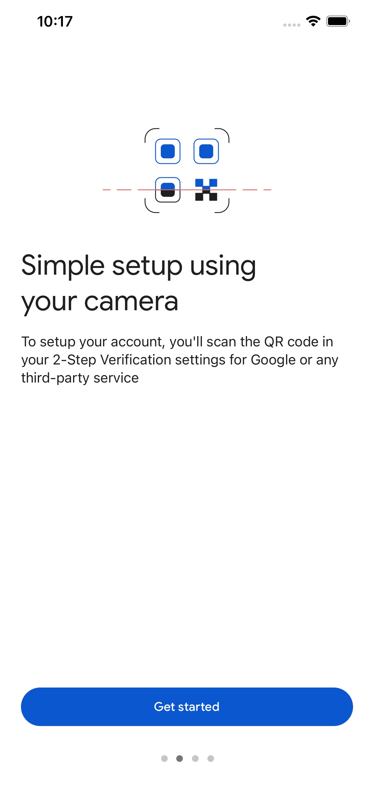 Google Authenticator screenshot