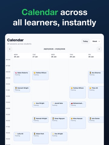 Driving Instructor Logbook UK iPad screenshot