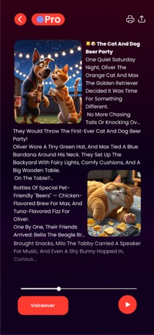 Bedtime Stories: Ai Generator iPhone screenshot