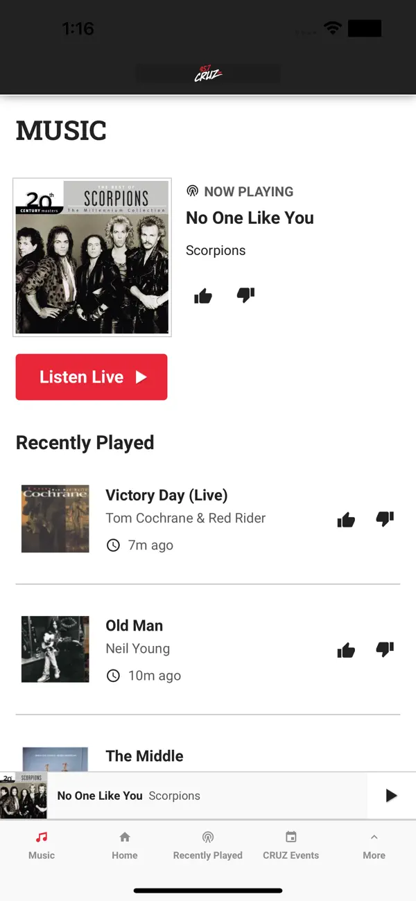 Screenshot #1 pour 95.7 CRUZ FM