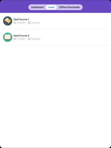 Qaaf Academy iPad screenshot