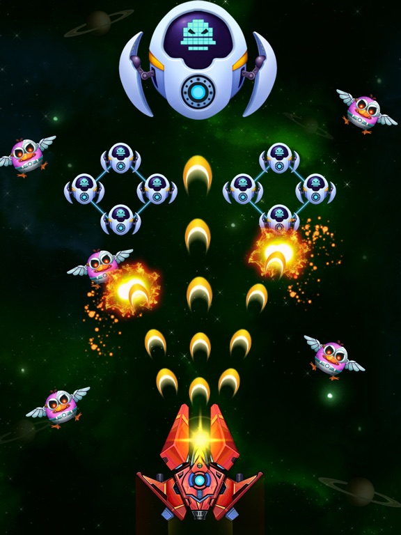 Screenshot #4 pour Chicken Attack: Galaxy Shooter