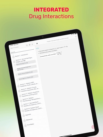 Pediatric Anesthesia DrugGuide iPad screenshot