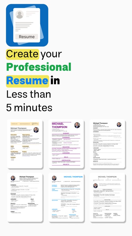 Make CV : Create Resume