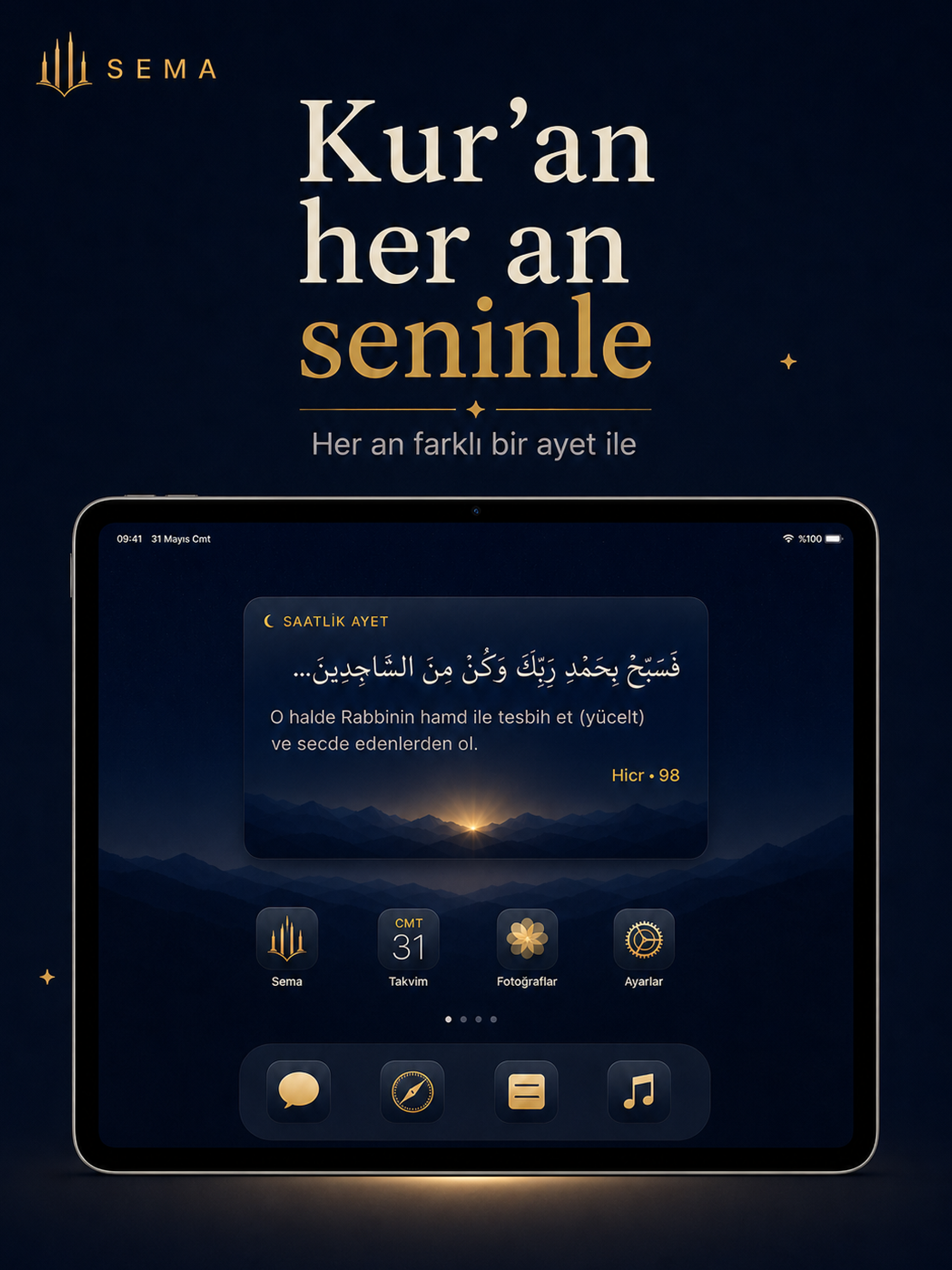 Sema - Her Saat Kur’an Ayeti screenshot 6