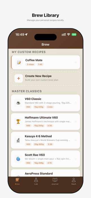 BrewLens: Coffee Brewing Lab Screenshot 1 of 5