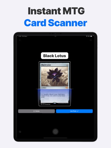 TCG Deck Builder MTG Scanner iPad screenshot