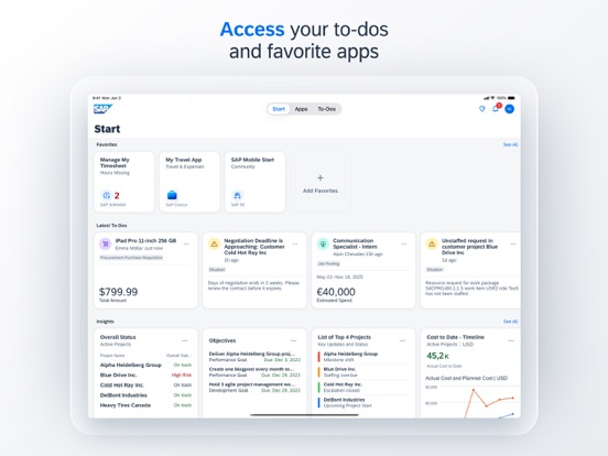 Screenshot #4 pour SAP Mobile Start