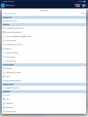 MyEndeavor iPad screenshot 2