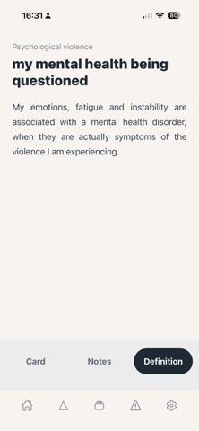 Leaving Violence iPhone screenshot