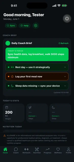 ALLENARE: AI Fitness Coach screenshot 3