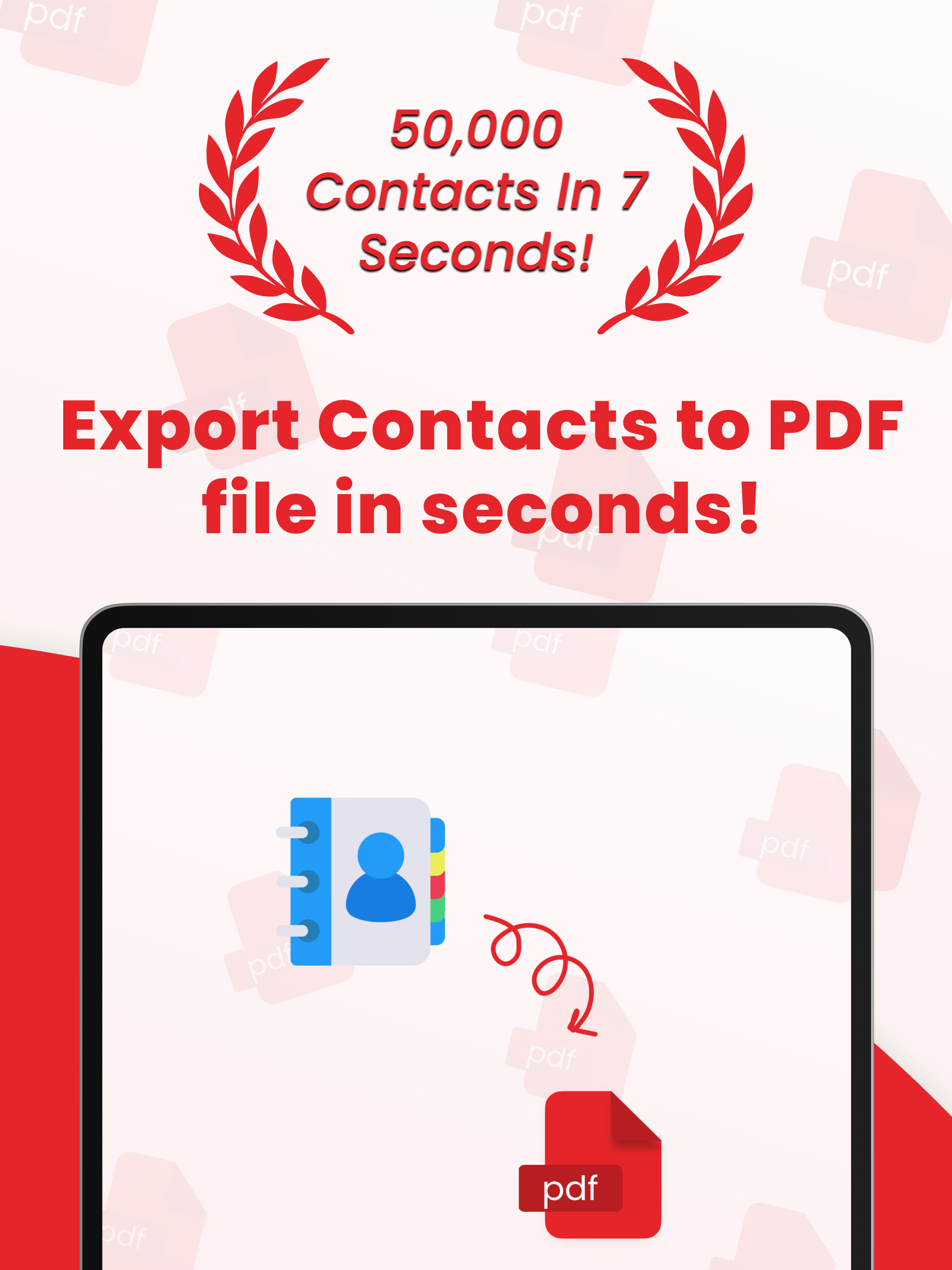 Contacts To PDF File Converter screenshot 5