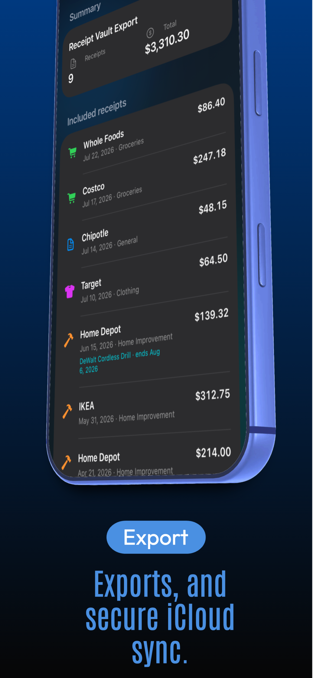 Reciept Vault screenshot 5