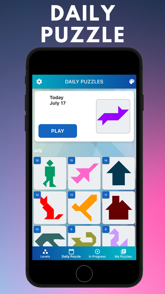 #4. Tangram Shape Puzzle Game (iOS) Bởi: Paperboat Labs Private Limited