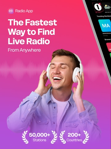 Radio: Live FM Stations ipad screenshot 2