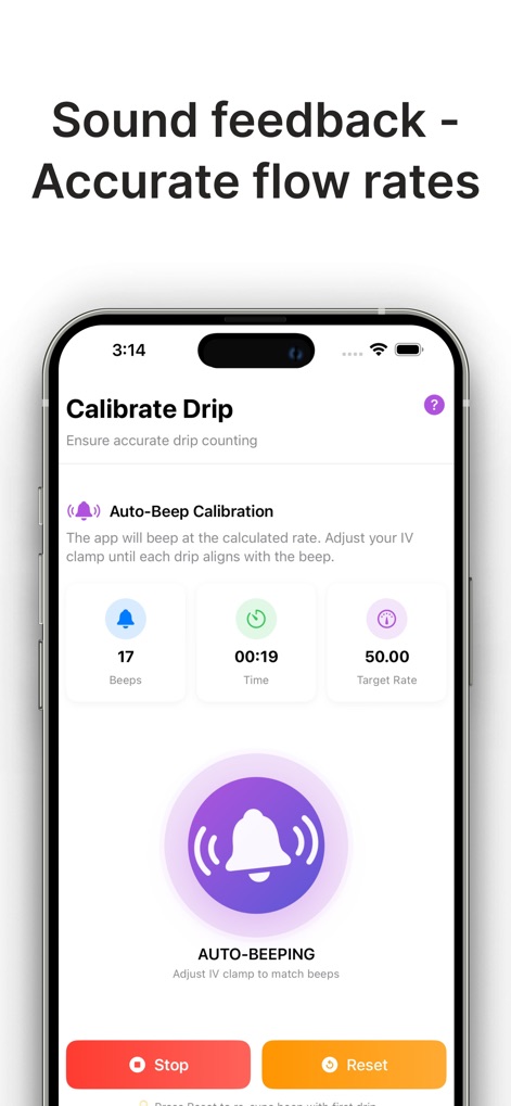 Drip Rate Infusion Calculator - driprate-pro-iv-calibration-feature
