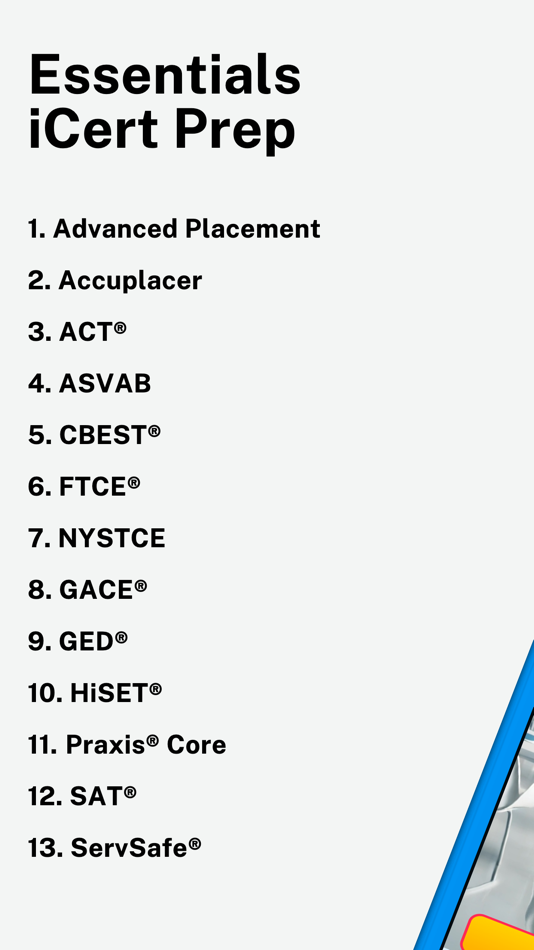 #1. Essentials iCert Prep (iOS) Podle: iCert Inc.