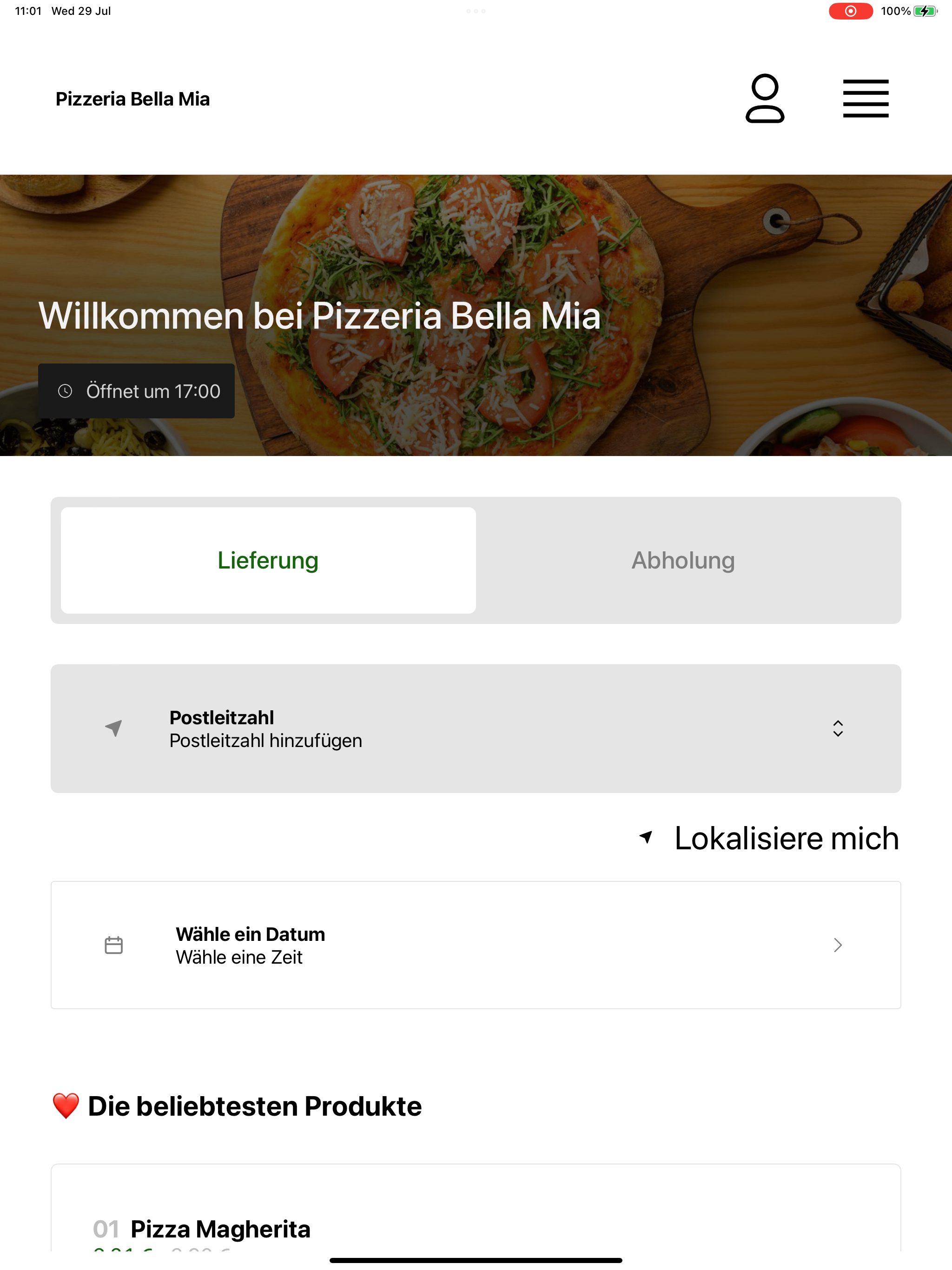 Pizzeria Bella Mia screenshot 13