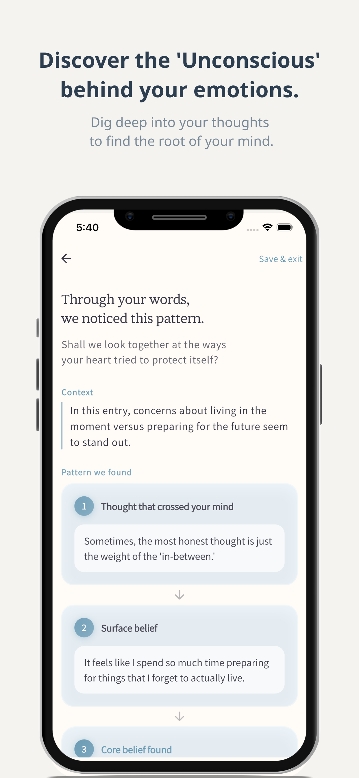 RE:belief - Subconscious Diary screenshot 2