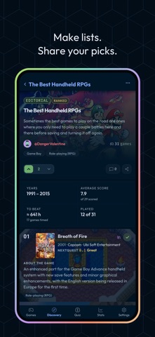 NextQuest: Game Tracker Screenshot 7 of 9