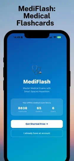 MediFlash: Medical Flashcards iPhone Screenshot 1