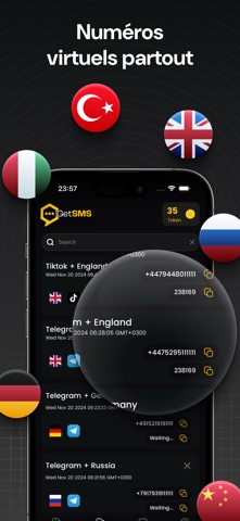 Numéro de vérification SMS iPhone screenshot 4