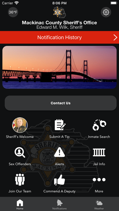 Mackinac County Sheriff MI Screenshot
