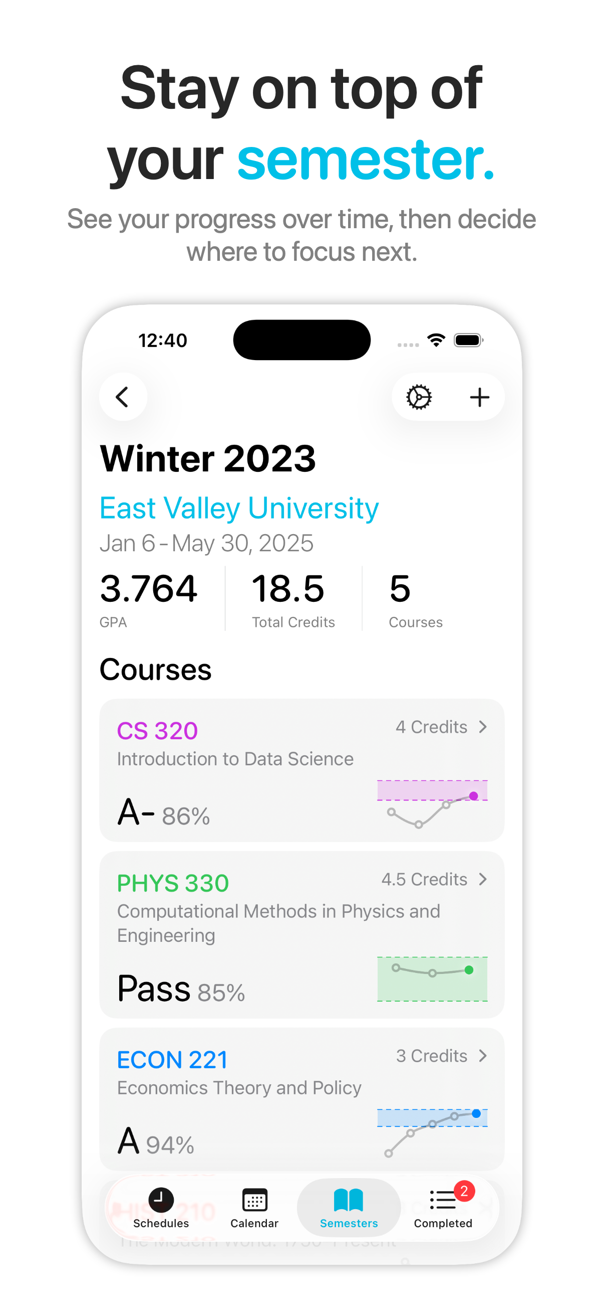 Curve: GPA & Grade Calculator screenshot 4