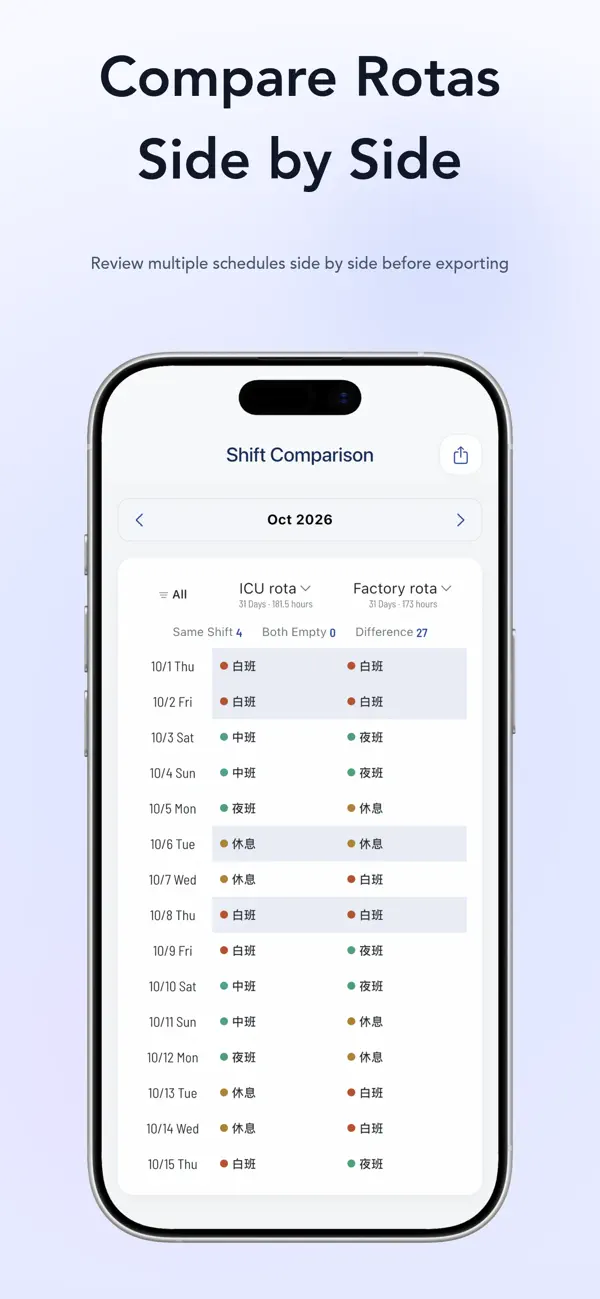 Screenshot #3 pour Shift — Schedule & Alarm