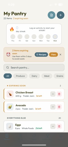 Fresh Tracker: Food Inventory screenshot 1