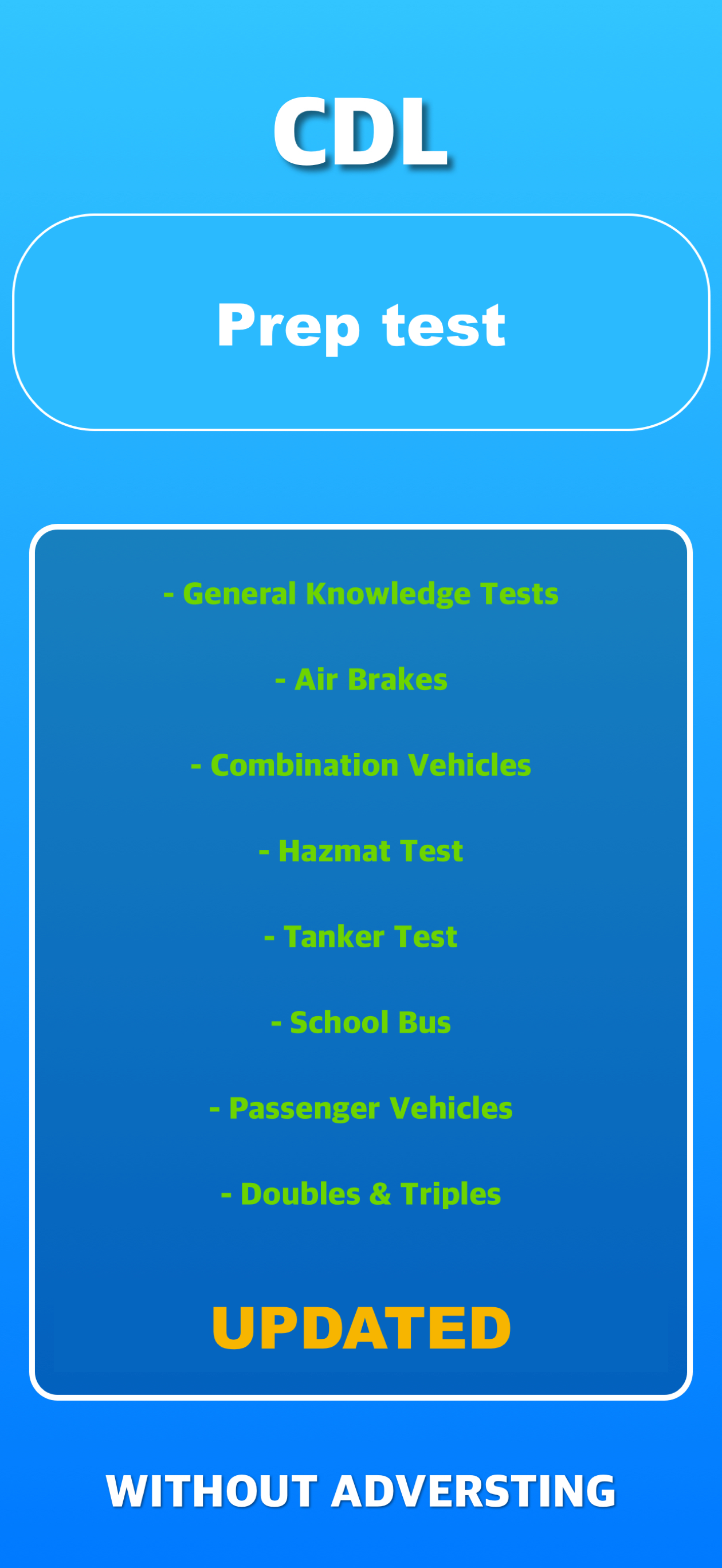 CDL license prep test 2026