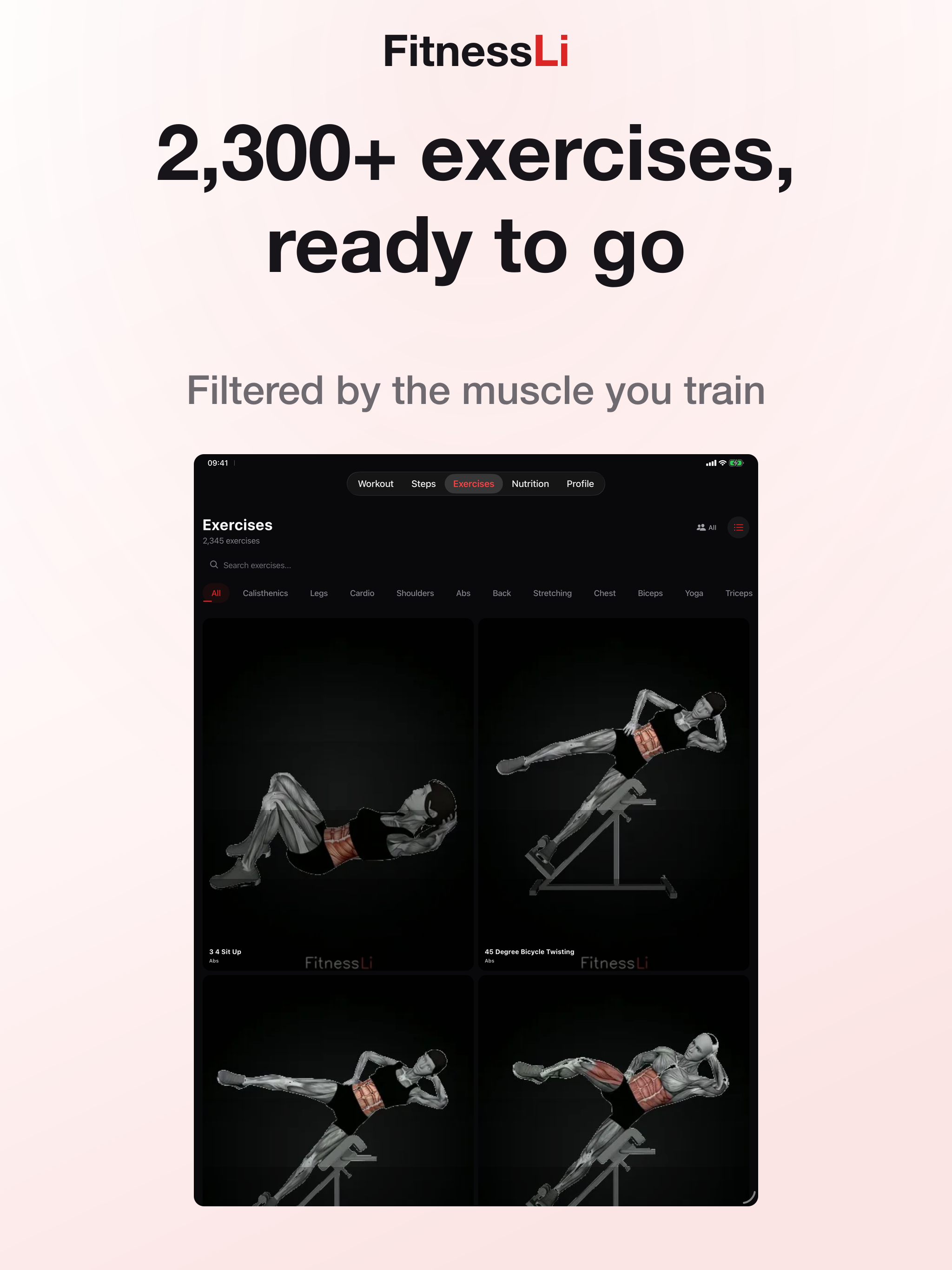 FitnessLi: Workout & Calories screenshot 14