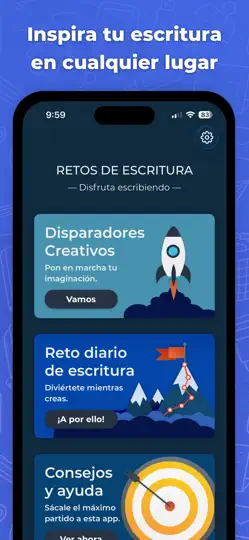 Captura de pantalla de Writing Challenge en iPhone 4