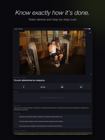 Gym Trainer Help iPad screenshot