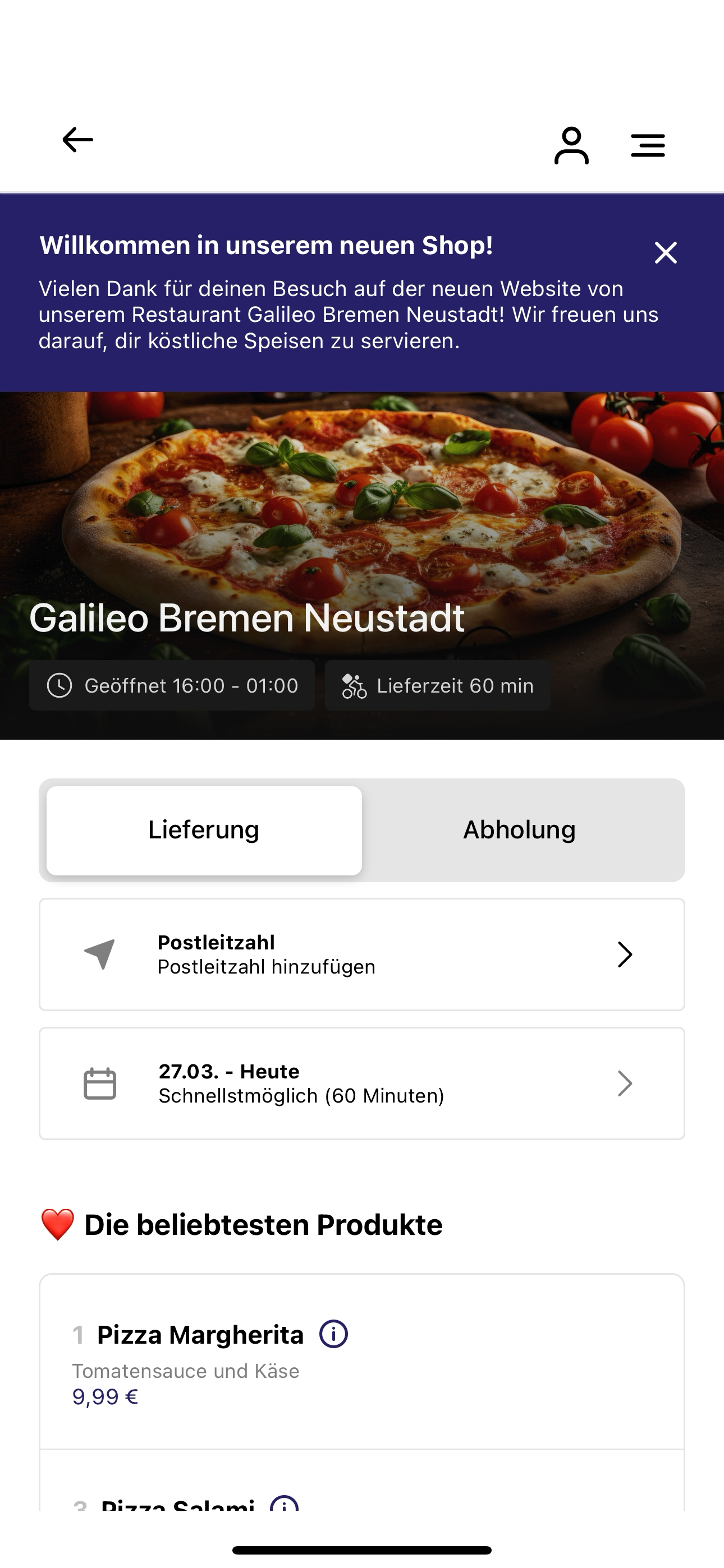 Galileo Pizza, Burger & More
